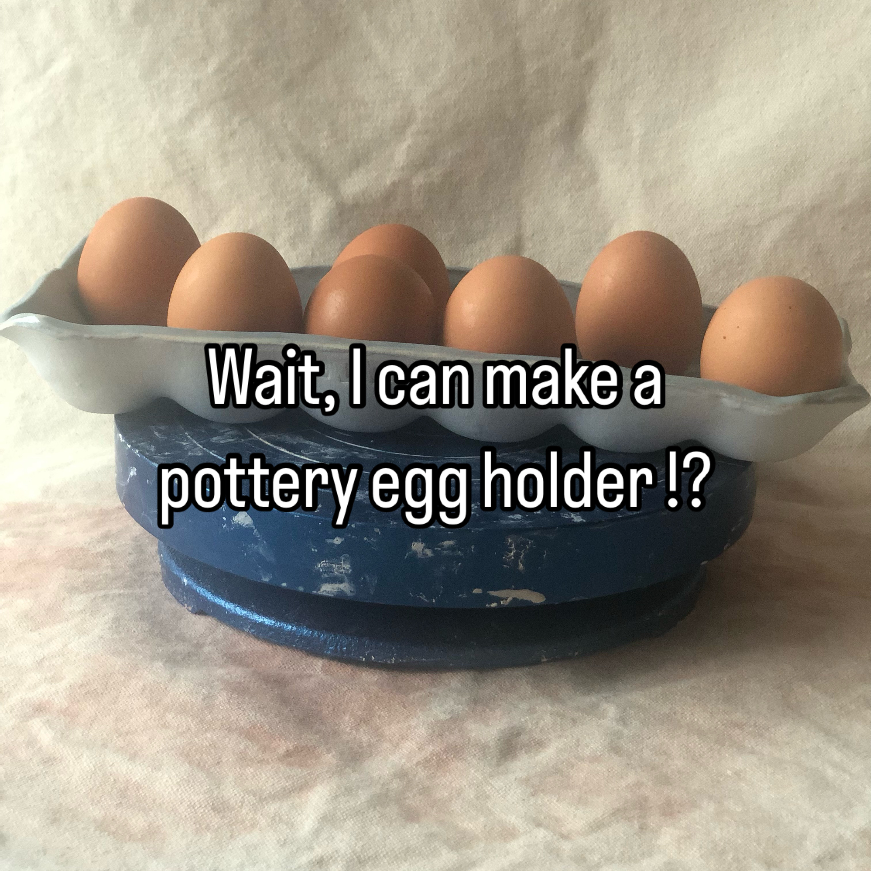 Pottery Egg Holder